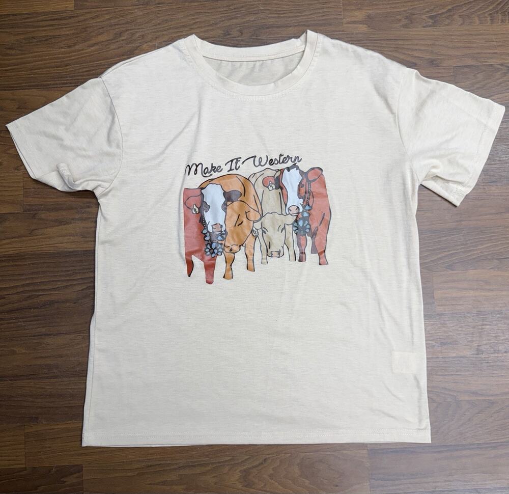 Shein Size M Pre-owned Western T-Shirt
